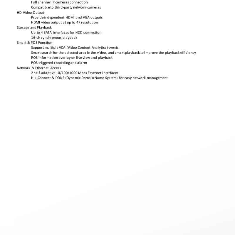 جهاز تسجيل شبكي ذكي NVR هيكفيجن 32 قناة 4K AcuSense (4 هارد)