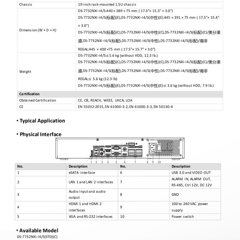 جهاز تسجيل شبكي ذكي NVR هيكفيجن 32 قناة 4K AcuSense (4 هارد)