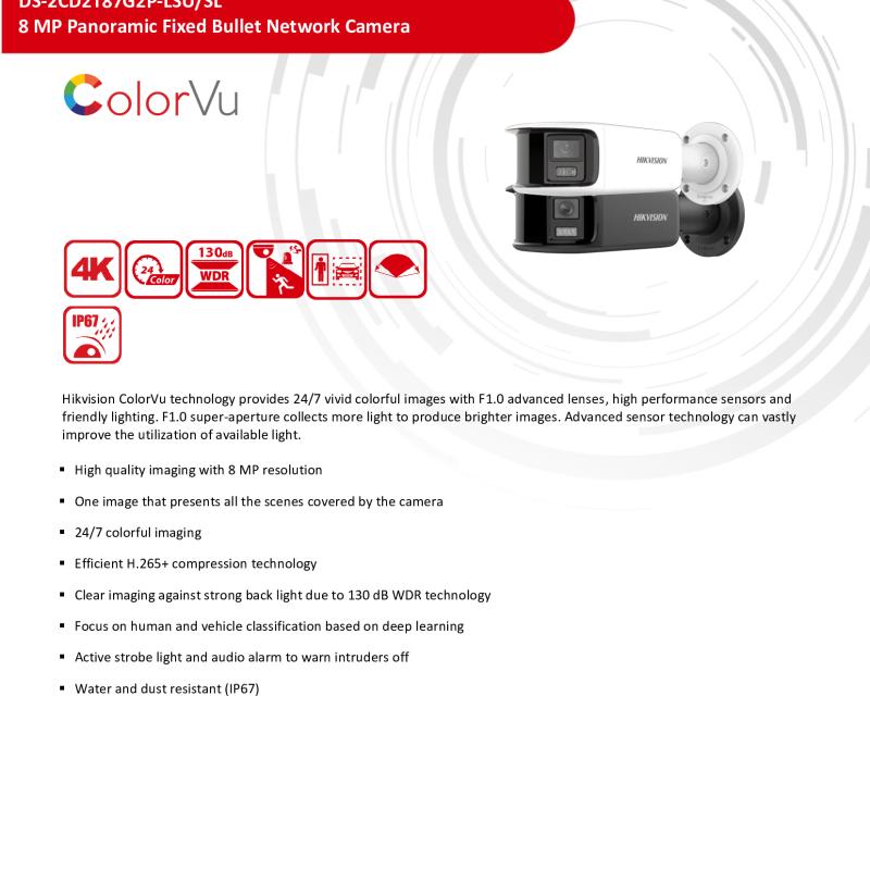 كاميرا بولت هيكفيجن 8 ميجا (بإنذار صوتي وضوئي)