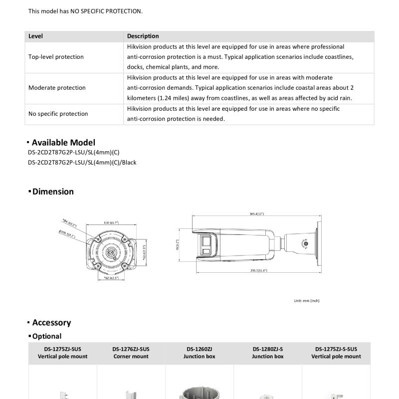 كاميرا بولت هيكفيجن 8 ميجا (بإنذار صوتي وضوئي)