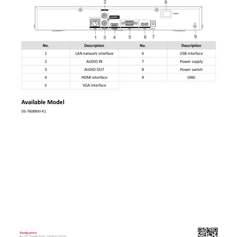 جهاز تسجيل شبكي ذكي NVR هيكفيجن 8 قنوات 12MP AcuSense هارد 10 تيرا