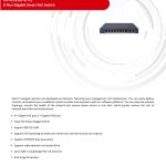 سويتش هيكفيجن 8 منفذ فايبر جيجابت مدار