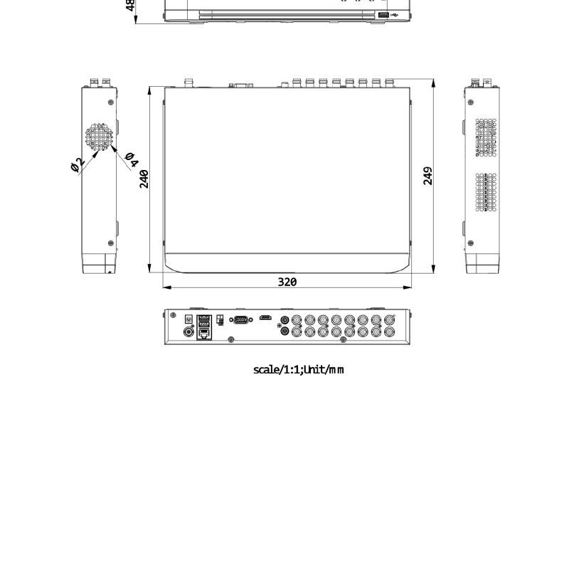جهاز تسجيل كاميرات DVR هيكفيجن 16 قناة H.265 Pro+ هجين