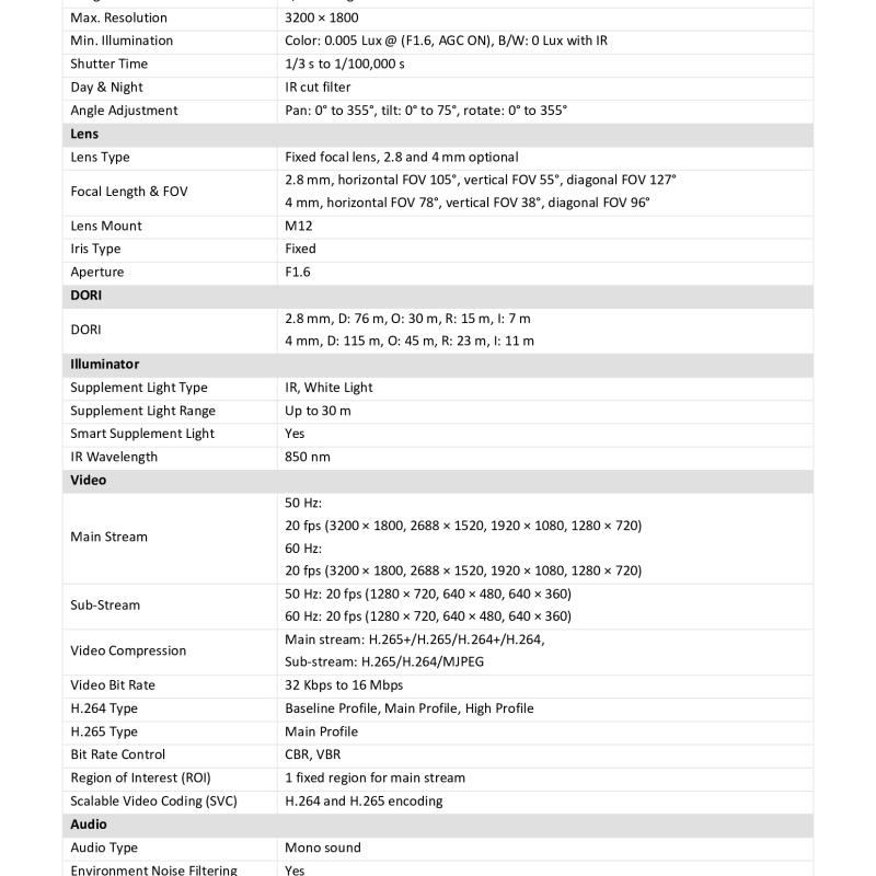 كاميرا دوم هيكفيجن 6 ميجا