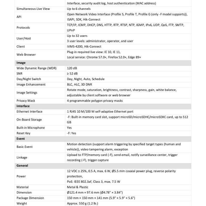 كاميرا دوم هيكفيجن 6 ميجا