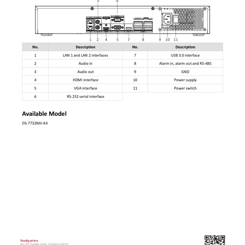 جهاز تسجيل شبكي NVR هيكفيجن 32 قناة 12MP ذكي AcuSense