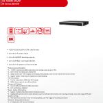 جهاز تسجيل شبكي NVR هيكفيجن 8 قنوات مع منافذ PoE مدمجة (M-Series)