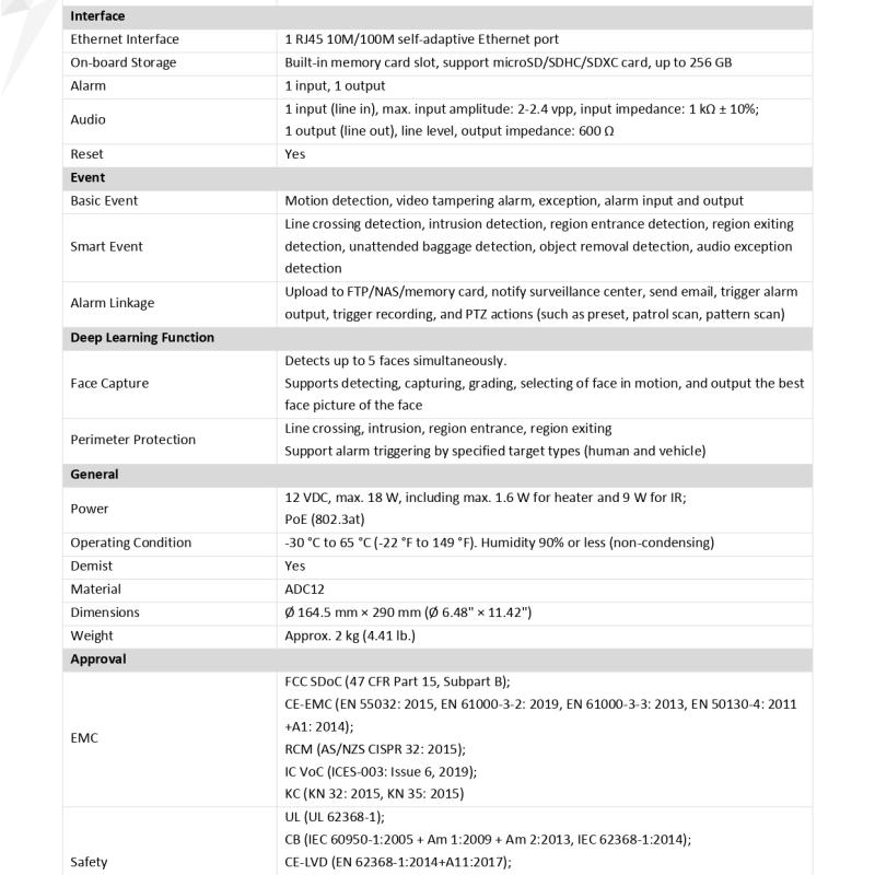 كاميرا 4 ميقا PTZ تدوير وحركة كامله