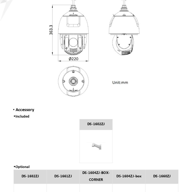 كاميرا 8 ميقا PTZ تدوير كامل