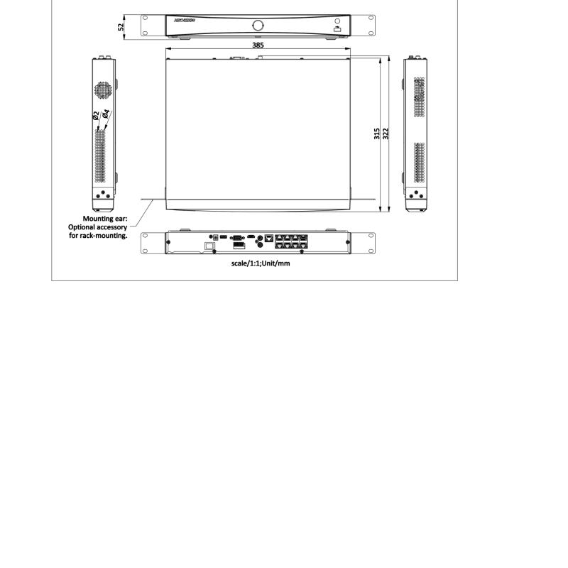 جهاز تسجيل شبكي ذكي NVR هيكفيجن 8 قنوات PoE AcuSense (2 هارد)