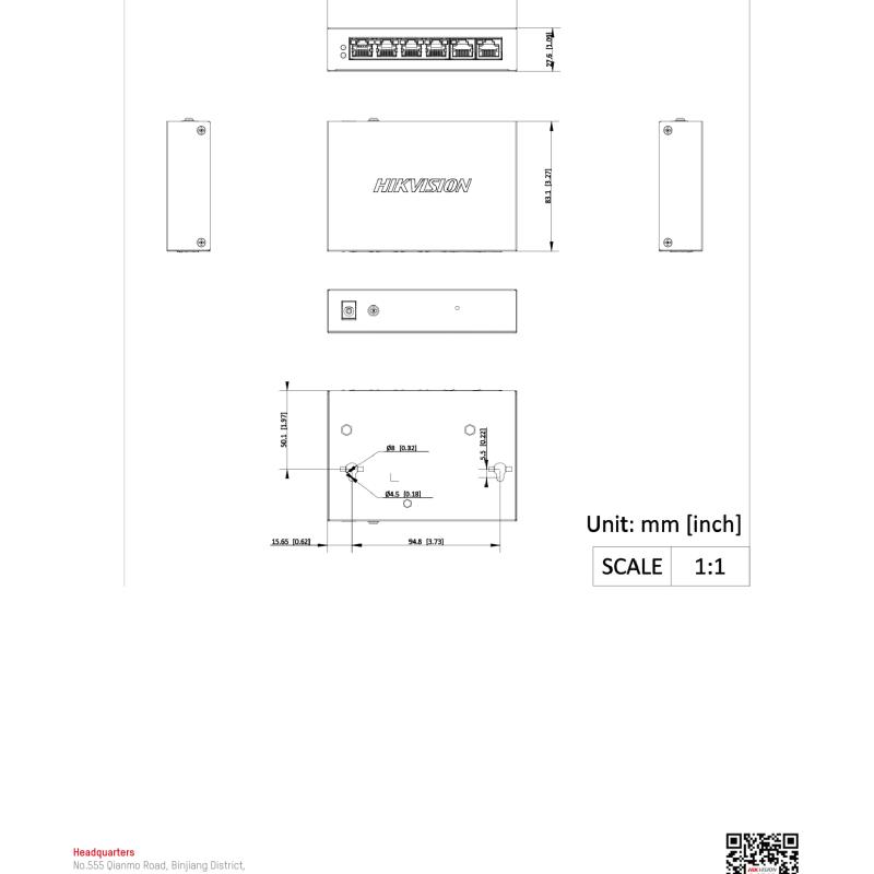 سويتش كور هيكفيجن 4 منفذ فايبر جيجابت